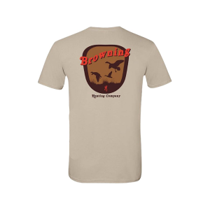 BROWNING Men's  Hunting Company Short Sleeve T Shirt Sand Medium