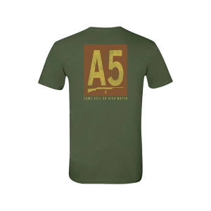 Browning Men's Block A5 2.0 Short Sleeve T Shirt Military Green Medium - Browning
