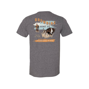 BROWNING Men's  Bird Dog Short Sleeve T Shirt Graphite Heather Medium