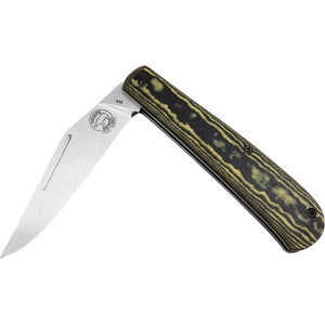 White River Knives Trailhead Trapper Pocket Knife 3.1" Clip Point CPM S35VN Stainless Blade Richlite Handle Maple/Black - White River Knives