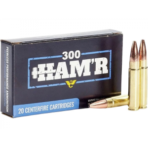 WILSON Combat 300 Hamr Ammo 135 Grain Jacketed Soft Point Box Of 20