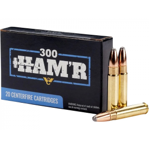 WILSON Combat 300 Hamr Ammo 130 Grain Jacketed Soft Point Box Of 20