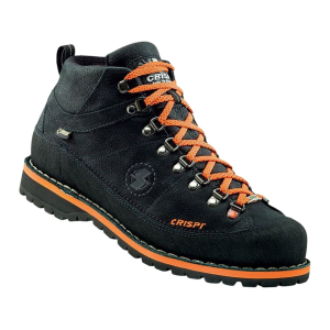 Crispi Boots Men's Monaco Premium 5" Hiking Boots Leather Black/Gray 11 D - Crispi Boots