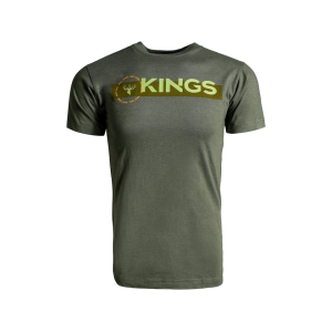KING'S CAMO Men's Circle Up T Shirt Heather Military Green Large