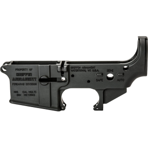 Griffin Armament MK1 AR-15 Mil-Spec Stripped Lower Receiver Black - Griffin Armament