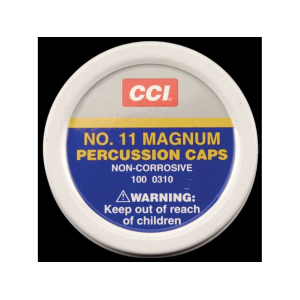 CCI #11 Magnum Percussion Caps Box of 1000 (10 Cans of 100) - Cci