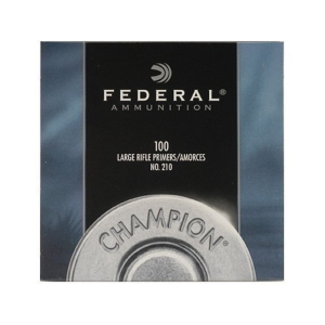 Federal Large Rifle Primers #210 Box of 1000 (10 Trays of 100) - Federal Premium
