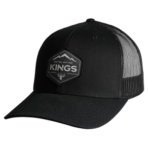 KING'S CAMO Men's Midnight Patch Hat Black/Black One Size Fits Most