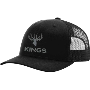 KING'S CAMO Men's Embroidered Logo Hat Black/Black One Size Fits Most