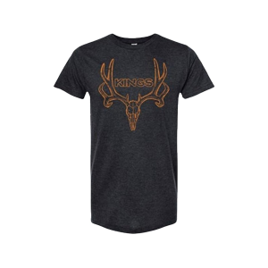KING'S CAMO Men's Euro Muley T Shirt Heather Graphite XL
