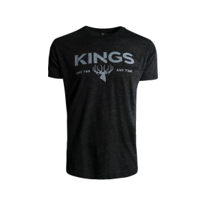 KING'S CAMO Men's Any Tag Any Time T Shirt Heather Graphite 2XL