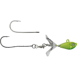 Kalin's Google Eye Tungsten Search Bait 3/8oz Minnow Jighead Chartreuse/Green