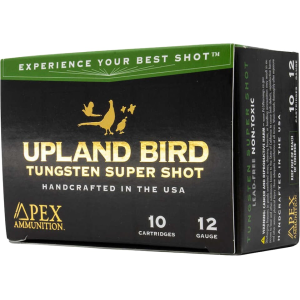 Apex Upland Bird TSS 12 Gauge Ammo 3 #8 Tungsten Shot 1 Oz Case Of 100 (10 Boxes Of 10) x Upland Bird TSS 12 Gauge 3 #8 Tungsten Shot 1 Oz Case Of 100 (10 Boxes Of 10) Ammo