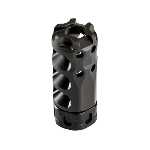 Precision Armament HYPERTAPTi Titanium-Slim Muzzle Brake 7.62mm, 308 Caliber 5/8"-24 Thread Black - Precision Armament