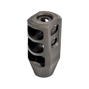 Precision Armament M11 Severe-Duty Muzzle Brake 8.6mm, 338 Caliber 5/8"-24 Thread Black - Precision Armament