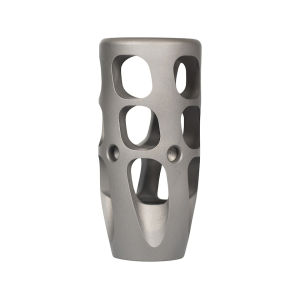 Precision Armament M41 Severe-Duty Muzzle Brake 6.5mm, 264 Caliber 5/8"-24 Thread Stainless - Precision Armament