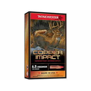 chester Copper Impact 6.5 Creedmoor 125 Grain Winchester Copper Extreme Point Polymer Tip Lead Free Box Of 20 Ammo