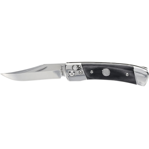 Uncle Henry PLB5 Pocket Knife 2.9" Clip Point 7Cr13 Satin Blade Laminated Wood Handle Black - Uncle Henry
