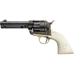 Pietta Deadman's Hand 45 Colt (Long Colt) Revolver 4.75" Blued Barrel 6 Round Ivory Grip - Pietta