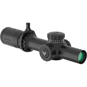 SWAMPFOX OPTICS Tomahawk 2 Rifle Scope 30mm Tube 1-4x 24mm Illuminated Green BFO Reticle Matte Black