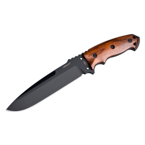 Hogue EX-F01 Fixed Blade Knife 7" Drop Point A2 Black Cerakote Blade Cocobolo Handle - Hogue