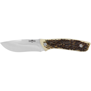 Camillus Western Crosstrail Fixed Blade Knife 3.75" Drop Point 420 Satin Blade Bone Handle - Camillus