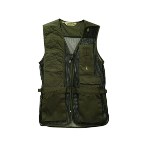 Bob Allen 240M Mesh Back Shooting Vest Right Hand Cotton Twill and Mesh Sage Large - Bob Allen