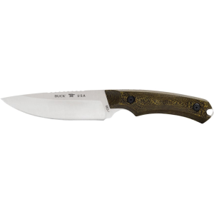 Buck Knives 663 Alpha Guide Pro Fixed Blade Knife 4.375" Drop Point CPM S35VN Satin Blade Richlite Handle Green