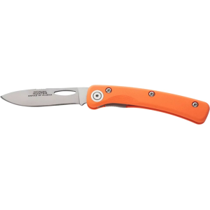 Knives of Alaska Featherlight Hunter Pocket Knife 3" Drop Point D2 Bead Blasted Blade G-10 Handle Orange - Knives Of Alaska
