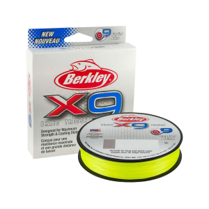 Berkley X9 Braided Fishing Line 40lb 328yd Flame Green