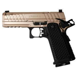Live Free Armory Apollo 11 FS 9mm Luger Pistol 4.9" Barrel 17+1 Round Rose Gold Slide Black Grip Rose Gold Frame - Live Free Armory