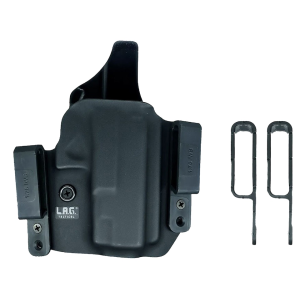 L.A.G. TACTICAL Defender IWB/OWB Holster Right Hand 1911 Commander Kydex Black