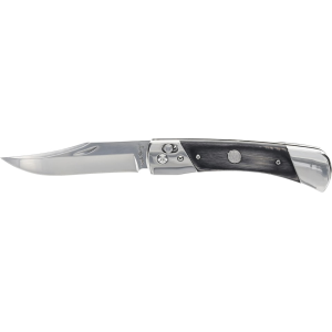 Uncle Henry PLB7 Pocket Knife 3.8" Clip Point 7Cr13 Satin Blade Laminated Wood Handle Black - Uncle Henry