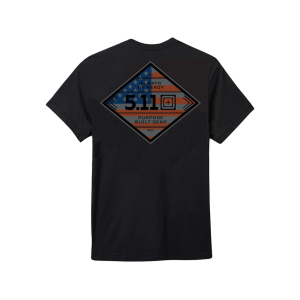 5.11 Men's USA Diamond Lock Up T Shirt Black Large