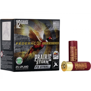 eral Premium Prairie Storm 12 Gauge 2-3/4 #4 Steel Shot 1-1/8 Oz Case Of 250 (10 Boxes Of 25) Ammo