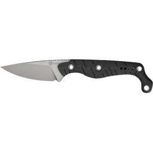 CIVIVI SOKN Fixed Blade Knife 2.82" Drop Point Nitro-V Stonewashed Blade G-10 Handle Black - Civivi