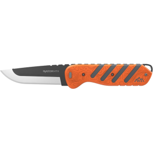 Outdoor Edge Razor HTX Fixed Blade Knife 3.5, 5" Drop Point 420J2 Gray Blade ABS Polymer Handle Orange - Outdoor Edge