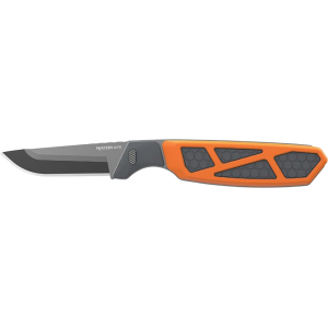 Outdoor Edge Razor APX Fixed Blade Knife 2.5" Drop Point 420J2 Gray Blade Polypropylene Handle Orange - Outdoor Edge