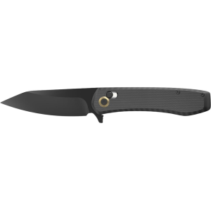 Outdoor Edge Sentinel Pocket Knife 3.15" Drop Point 8Cr14MoV Black Oxide Blade G-10 Handle Black - Outdoor Edge