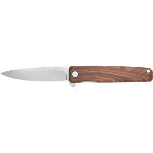 Outdoor Edge Peleus Pocket Knife 3.3" Drop Point 8Cr14MoV Stainless Blade Rosewood Handle Wood - Outdoor Edge