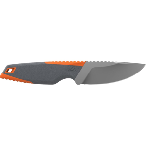 Outdoor Edge Vantex  Fixed Blade Knife 3.5" Drop Point 7Cr17MoV Gray Blade Glass Reinforced Nylon with Textured TPE Handle Gray - Outdoor Edge