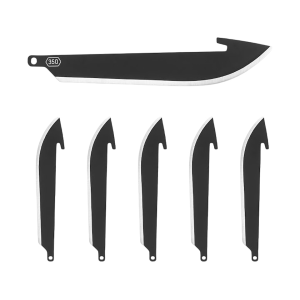 Outdoor Edge RazorSafe Drop Point Knife Replacement Blades Black 6PK - Outdoor Edge