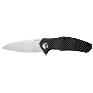 Zero Tolerance ZT0770CF Assisted Opening Pocket Knife 3.25" Recurve CPM S35VN Stonewashed Blade Carbon Fiber Handle Black - Zero Tolerance