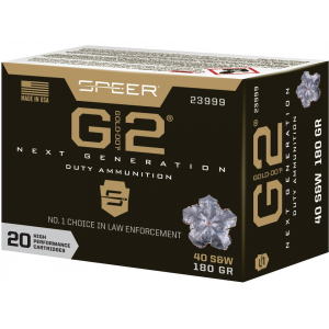 er Gold Dot G2 40 S&W 180 Grain Speer G2 Polymer Tip Box Of 20 Ammo