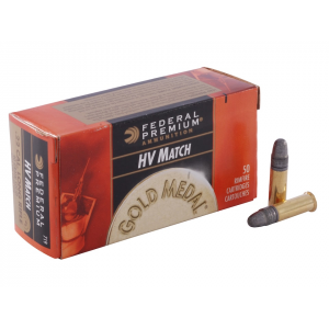 eral Premium Premium Gold Medal Target High Velocity 22LR 40 Grain Round Nose Box Of 50 Ammo