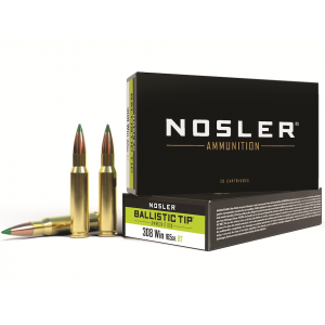 ler BT 308 Winchester 165 Grain Nosler Ballistic Tip Polymer Tip Box Of 20 Ammo