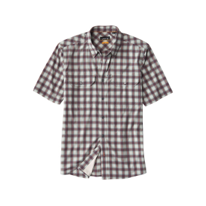 ORVIS Men's Stonefly Plaid Shirt Blue Mist/Poppy Large