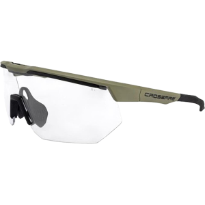 Radians Crossfire PHAZE Shooting Glasses Tan Frame Clear Lenses - Radians