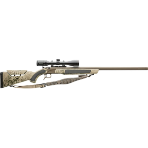 CVA Accura LR-X 50 Caliber Muzzleloading Rifle 30" Threaded Cerakote Patriot Brown Barrel Realtree Hillside Stock with KonusPro 4-12x 44mm Scope - Cva