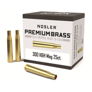 NOSLER Custom 300 H&H Magnum Brass Box of 25